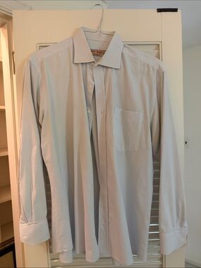 Moon River Light Blue Men's Dress Shirt with Chest Pocket